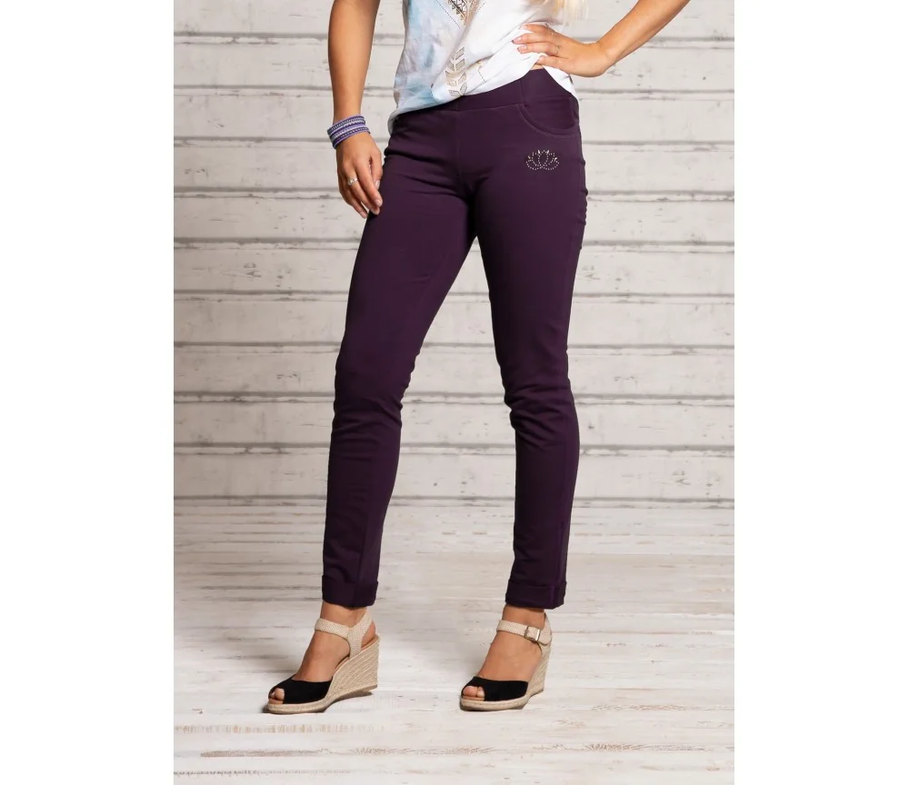 Spirit of OM - Jegging - aubergine