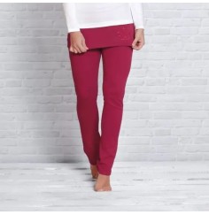 Spirit of OM - Yogahose mit Rockbund - rosenrot