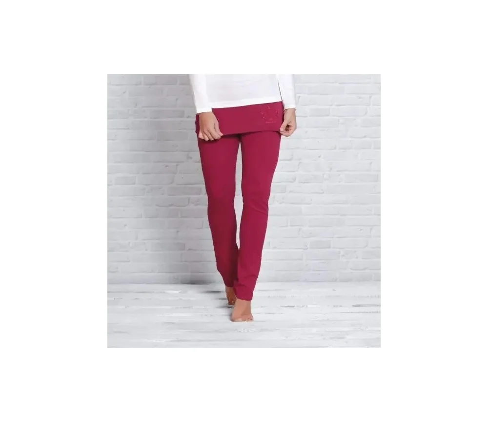 Spirit of OM - Yogahose mit Rockbund - rosenrot
