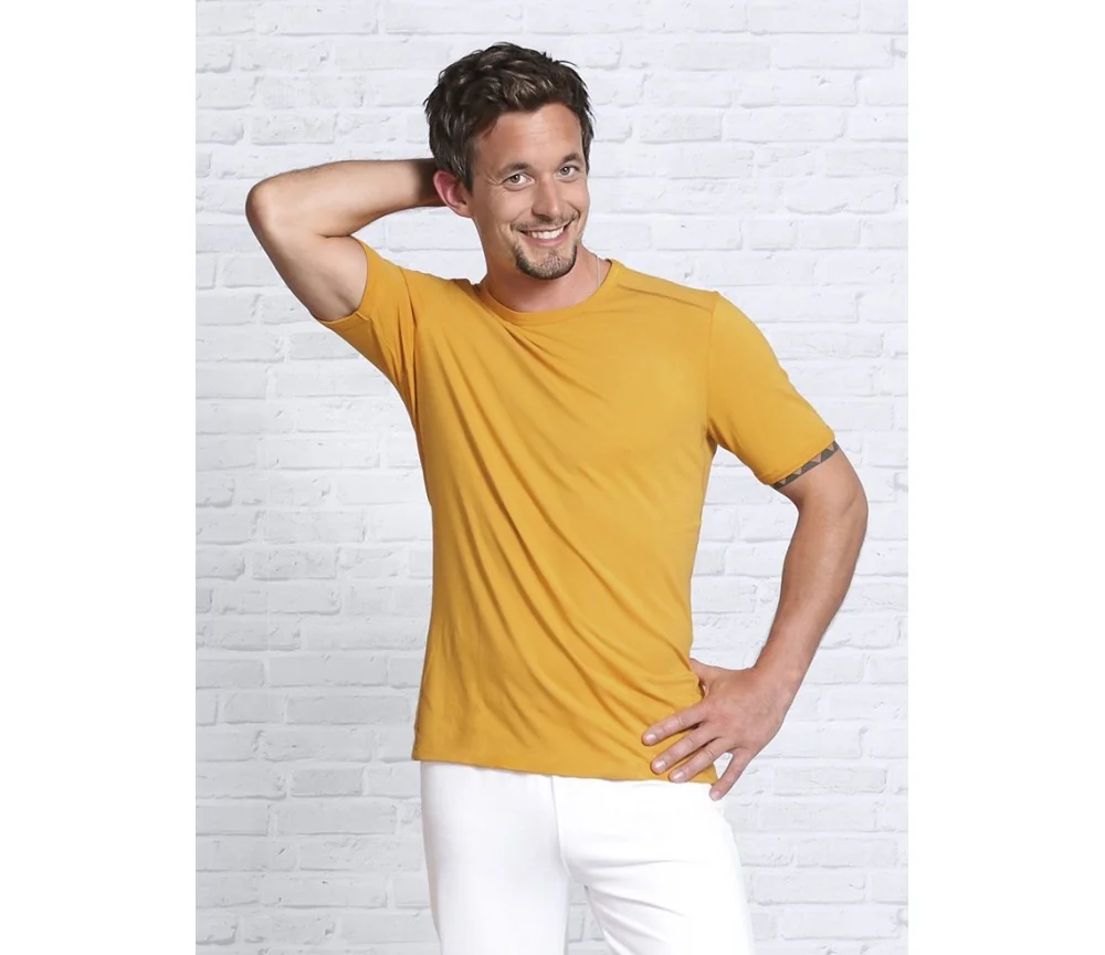 Spirit of OM - T-Shirt Bambus - maisgelb