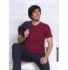 Spirit of OM - T-Shirt Bambus - bordeaux