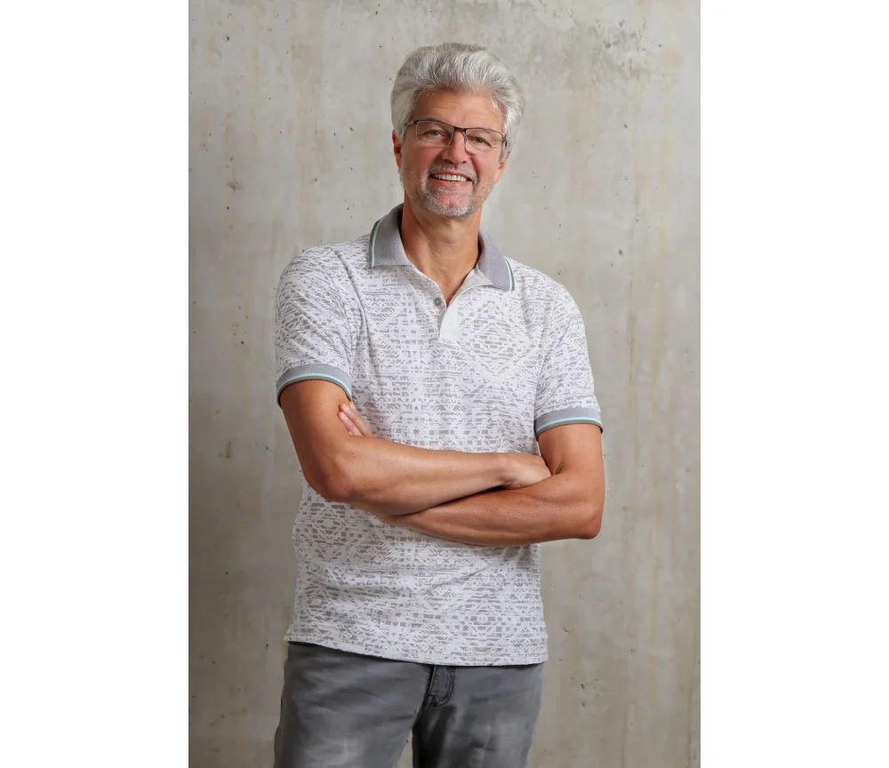 Spirit of OM - Polo-Shirt - naturweiß/chai