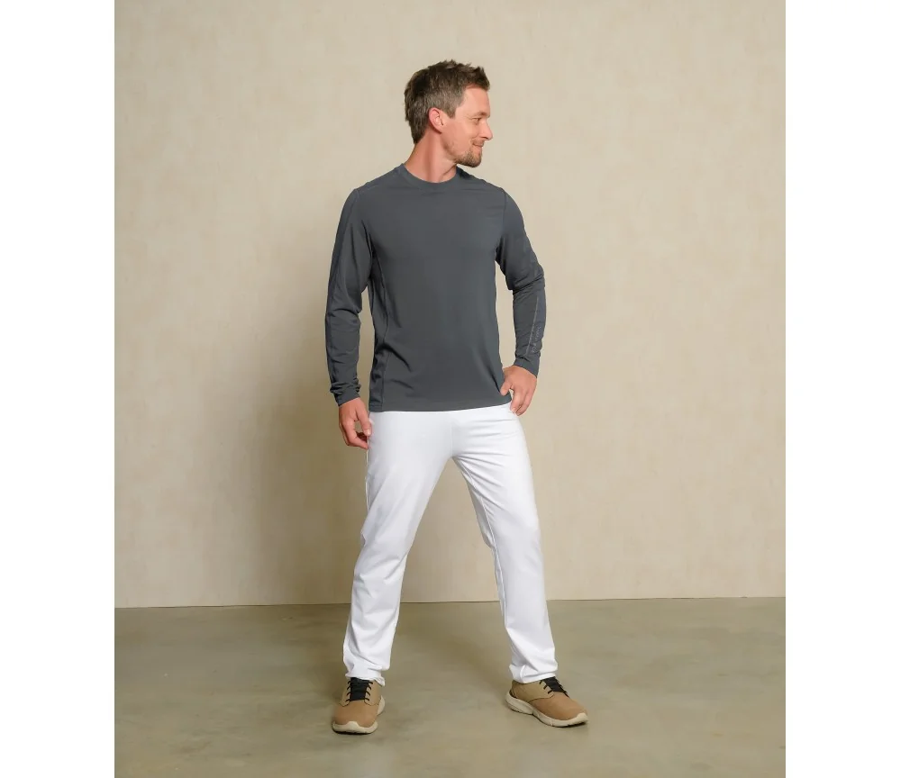 Spirit of OM - Longsleeve Bambus - turmalingrau