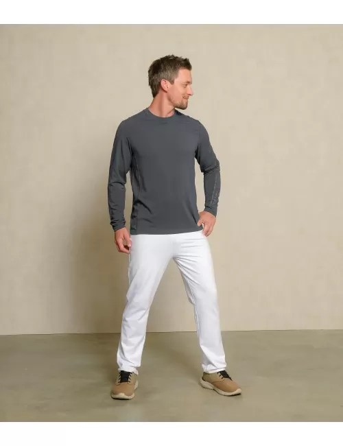 Spirit of OM - Longsleeve Bambus - turmalingrau