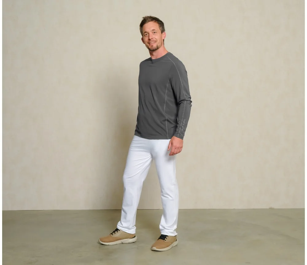 Spirit of OM - Longsleeve Bambus - turmalingrau