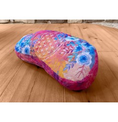 Spirit of OM - Meditationskissen Halbmond - pink/bunt