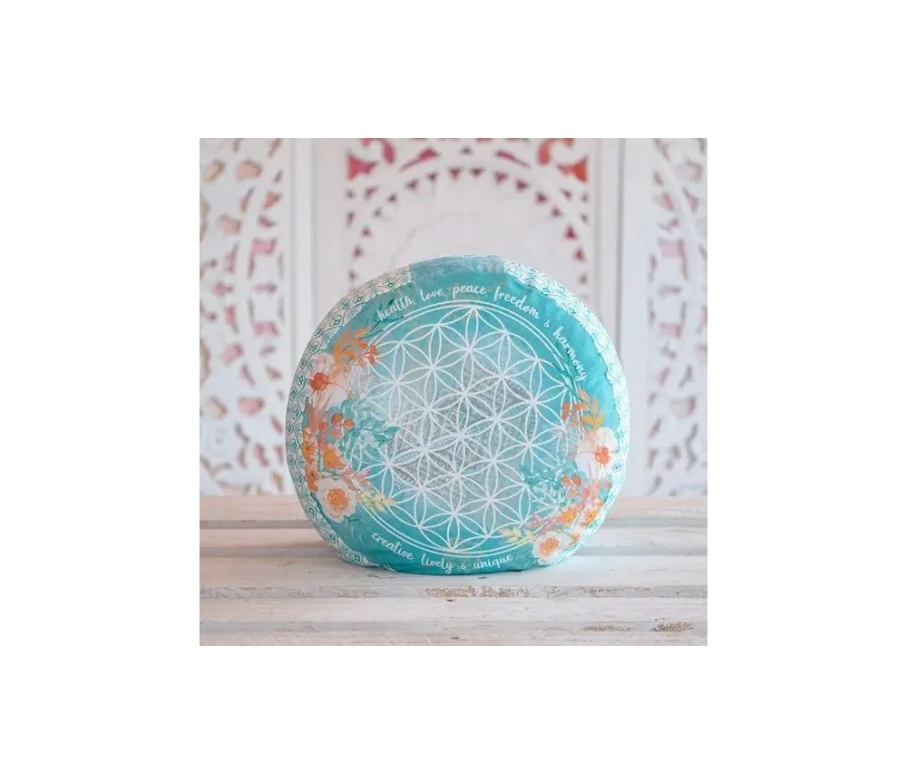 Spirit of OM - Meditationskissen - jade/orange