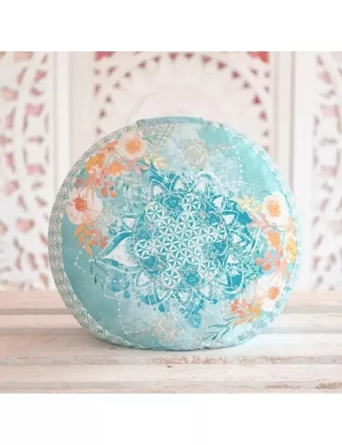 Spirit of OM - Meditationskissen - jade/orange