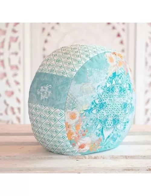 Spirit of OM - Meditationskissen - jade/orange