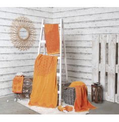 Spirit of OM - Frotteetücher Happy Flower of Life - sonnengruß/koralle