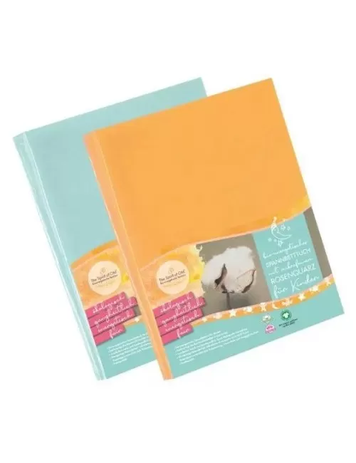 Spirit of OM - Spannbetttücher - für Kinder 120-140cm x 60-70cm - mango