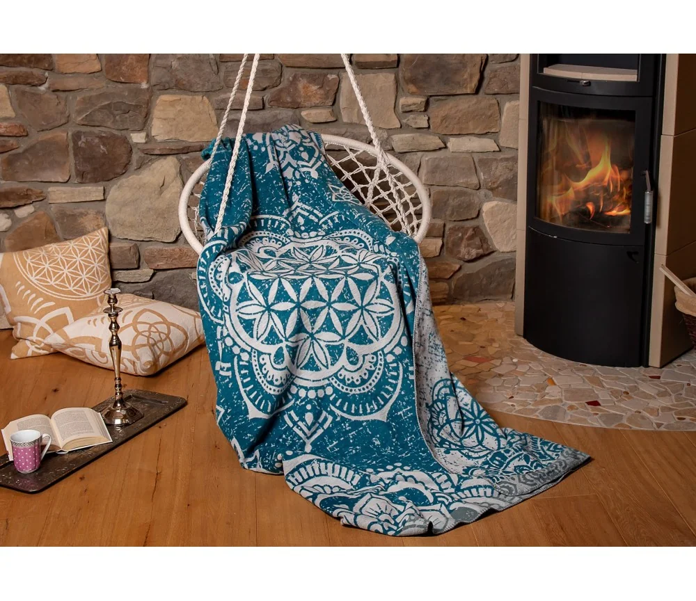 Spirit of OM - Kuscheldecke - smaragd