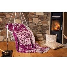 Spirit of OM - Kuscheldecke - beere