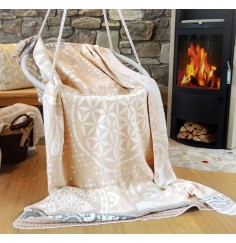 Spirit of OM - Kuscheldecke - nature/beige