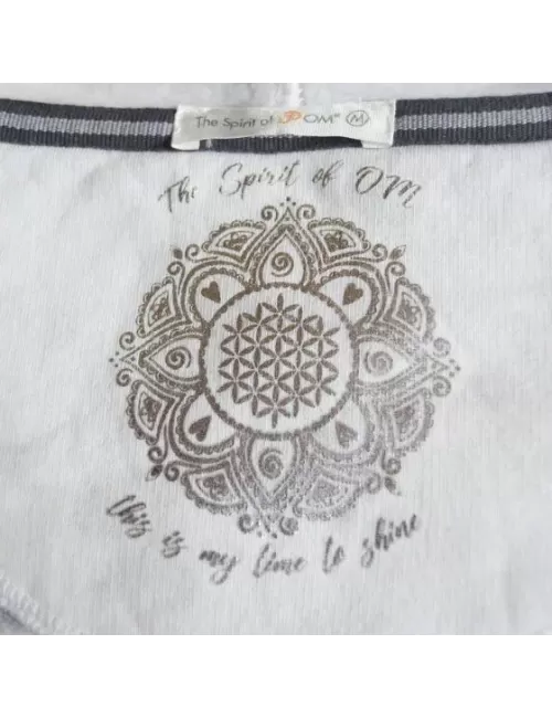 Spirit of OM - Hoodie Buddha - silbergrau