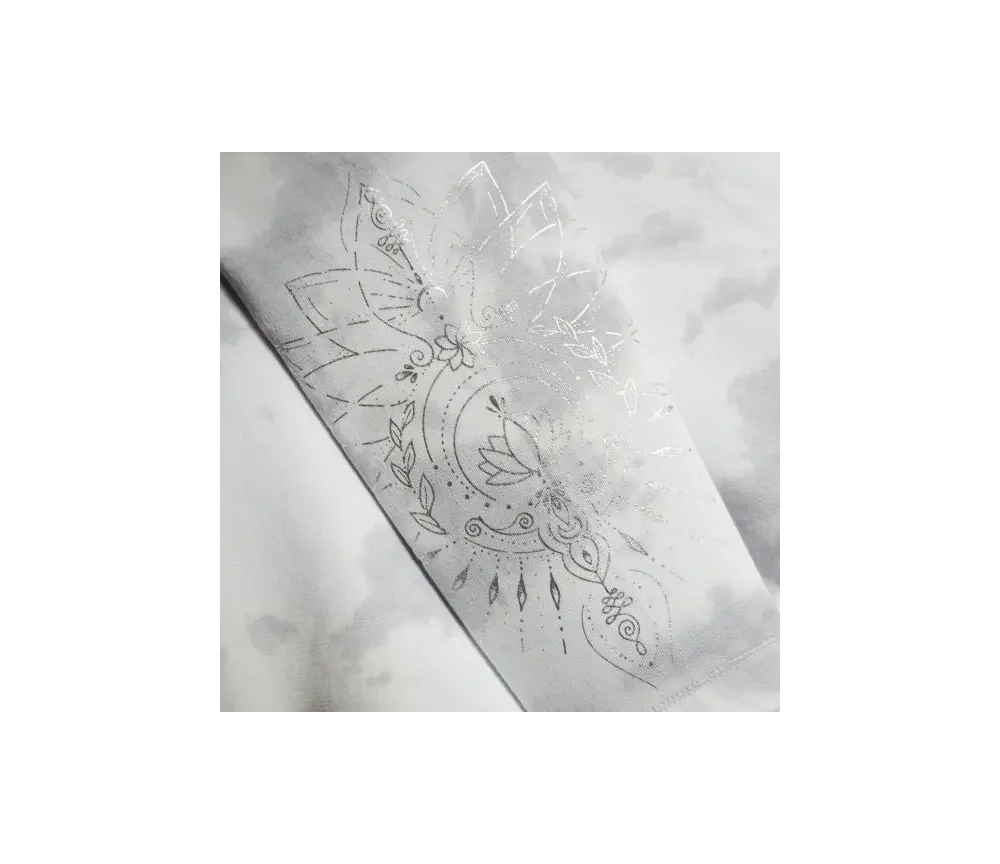 Spirit of OM - Hoodie Buddha - silbergrau