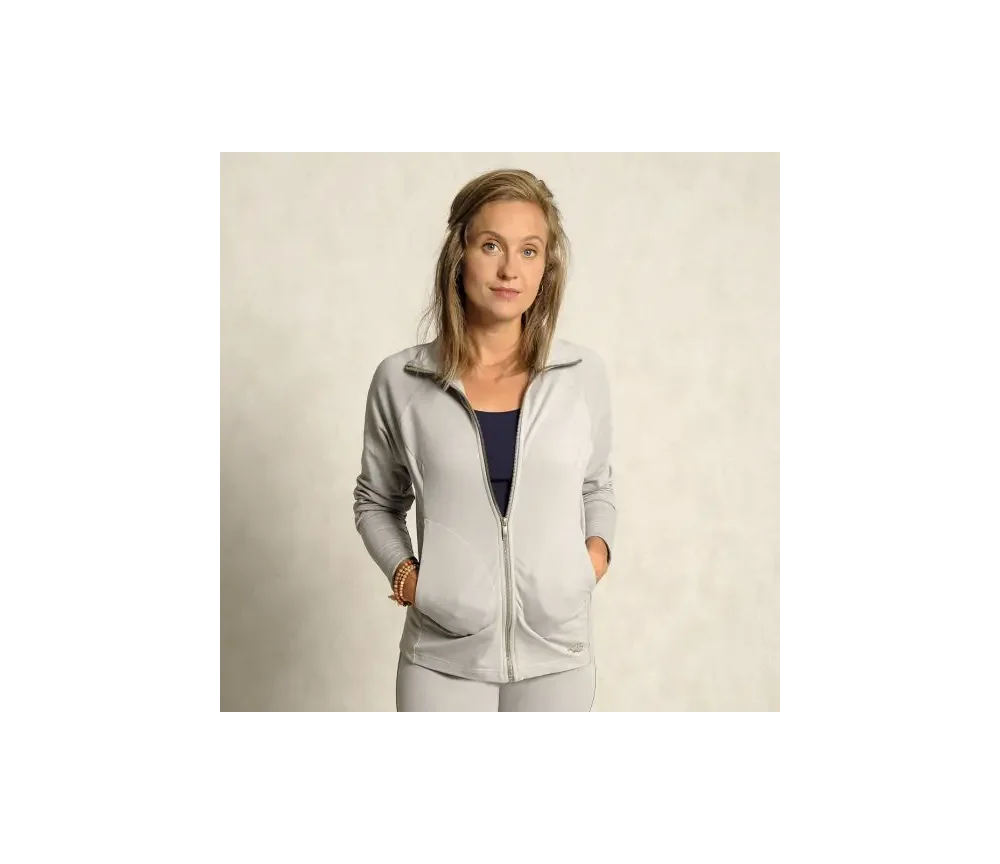 Spirit of OM - Damenjacke - kieselgrau