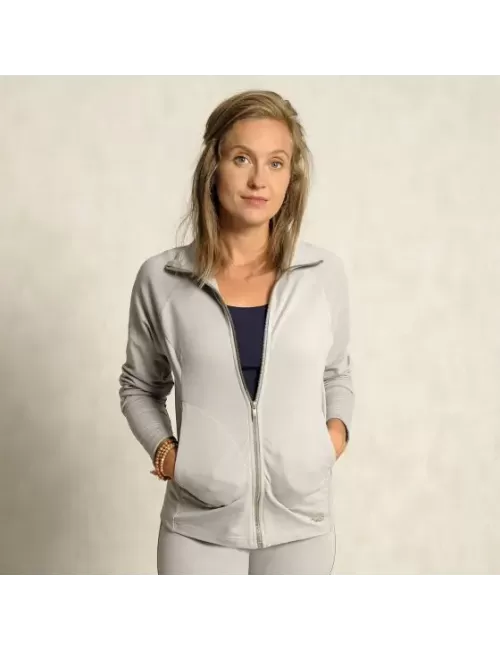 Spirit of OM - Damenjacke - kieselgrau