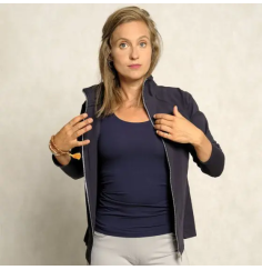 Spirit of OM - Damenjacke - dunkelblau