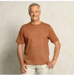 Spirit of OM - T-Shirt men - Ethno - orange-braun