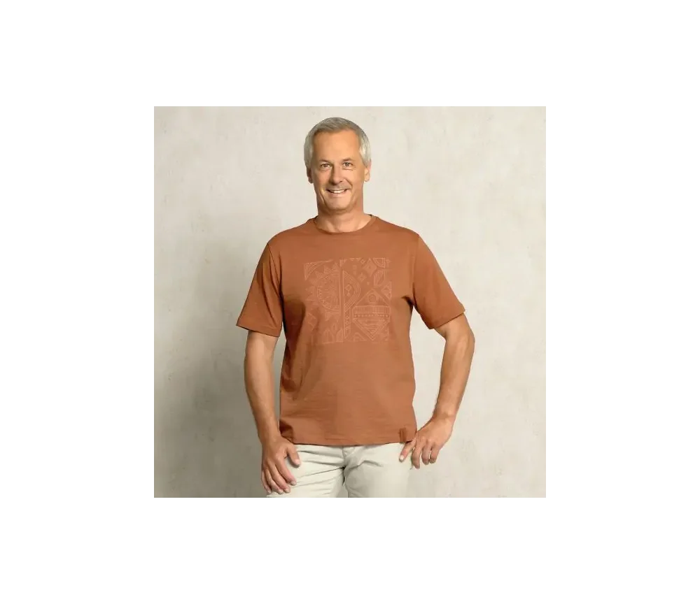 Spirit of OM - T-Shirt men - Ethno - orange-braun