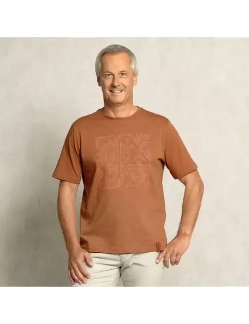 Spirit of OM - T-Shirt men - Ethno - orange-braun