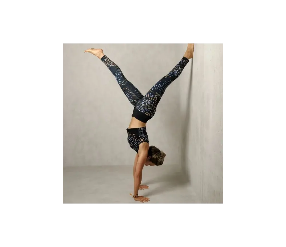 Spirit of OM - Yoga Leggings Magic - blau/gold