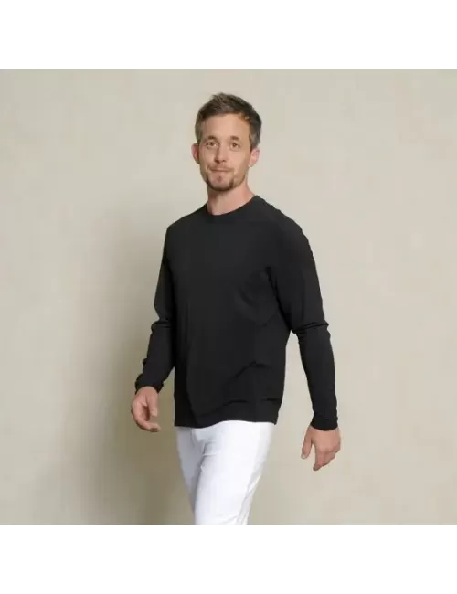 Spirit of OM - Longsleeve Bambus - schwarz