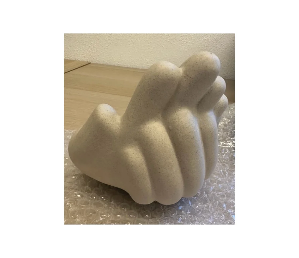 Teelichthalter - Hände voll Licht - Polyresin - creme /beige - ca. 13cm