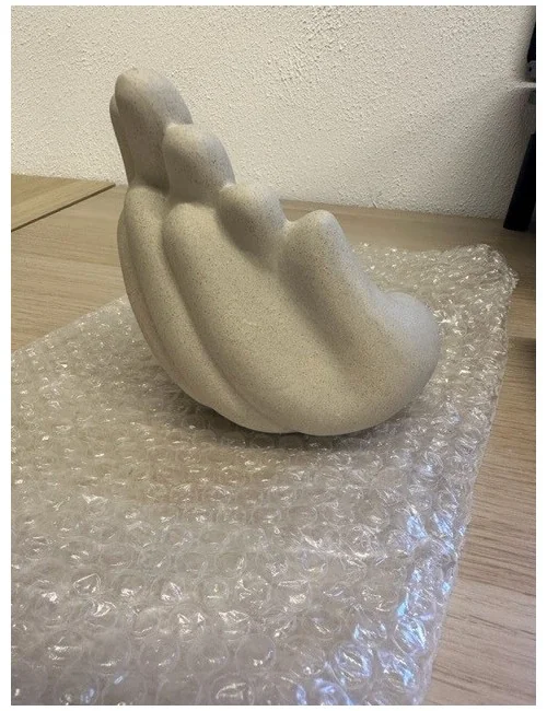 Teelichthalter - Hände voll Licht - Polyresin - creme /beige - ca. 13cm