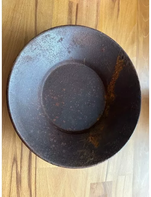 Räucherschale - groß Rund - Metall - Rost Effekt ca.27,5x 5,5 cm