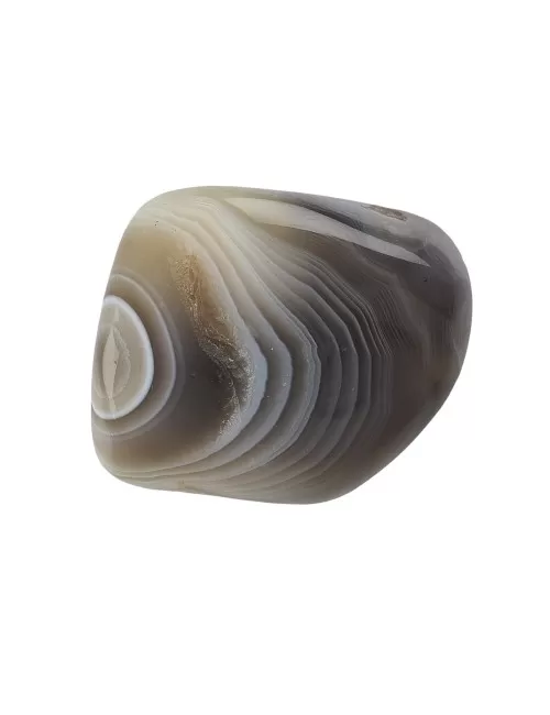 Trommelsteine - Achat - Botswana grau- 3