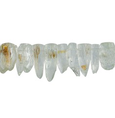 Heilstein & Edelstein-Strang - Rohkristalle, Beryll, 19 – 32mm (38cm), Unikat Nr. 02