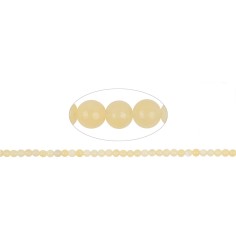 Heilstein & Edelstein-Strang - Kugeln, Calcit (orange), 04mm