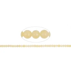 Heilstein & Edelstein-Strang - Kugeln, Calcit (orange), 04mm