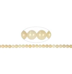 Heilstein & Edelstein-Strang - Kugeln, Calcit (orange), 08mm