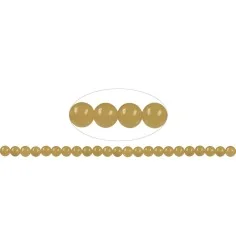 Heilstein & Edelstein-Strang - Kugeln, Calcit (orange) AA, 08mm