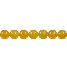 Heilstein & Edelstein-Strang - Kugeln, Calcit (orange) AA, 10mm