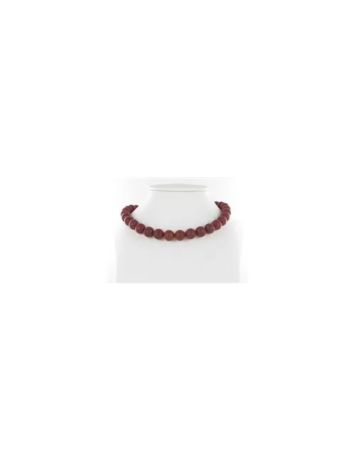 Heilstein & Edelstein-Strang - Kugeln, Carneol (gebr.), matt, 12mm