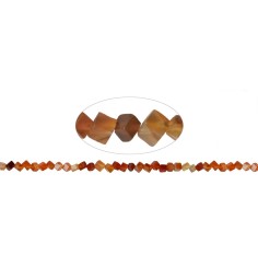 Heilstein & Edelstein-Strang - Würfel, Carneol (gebr.), 03mm