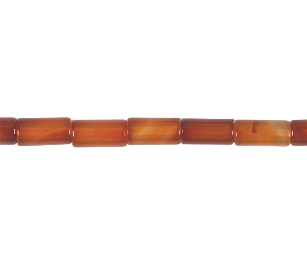 Heilstein & Edelstein-Strang - Zylinder, Carneol (gebr.), 16 x 08mm