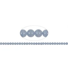 Heilstein & Edelstein-Strang - Kugeln, Chalcedon (blau) A, 06mm