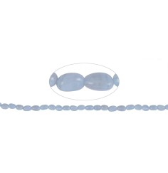 Heilstein & Edelstein-Strang - Nuggets, Chalcedon (blau), 06-08 x 04-06mm (38cm)