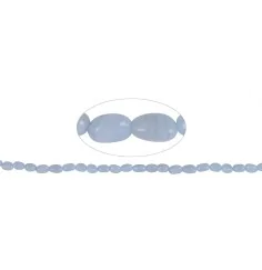 Heilstein & Edelstein-Strang - Nuggets, Chalcedon (blau), 06-08 x 04-06mm (38cm)