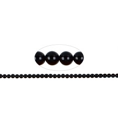 Heilstein & Edelstein-Strang - Kugeln, Onyx (gef.), 06mm