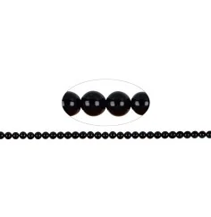 Heilstein & Edelstein-Strang - Kugeln, Onyx (gef.), 06mm