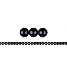 Heilstein & Edelstein-Strang - Kugeln, Onyx (gef.), 08mm