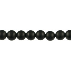 Heilstein & Edelstein-Strang - Kugeln, Onyx (gef.), matt, 10mm