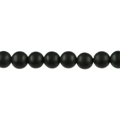 Heilstein & Edelstein-Strang - Kugeln, Onyx (gef.), matt, 10mm