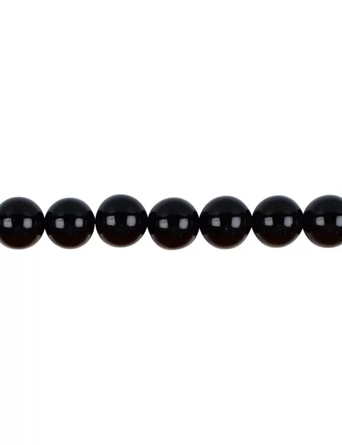Heilstein & Edelstein-Strang - Kugeln, Onyx (gef.), 10mm